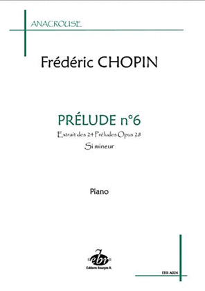 Book cover for Prélude n°6 Opus 28 (Collection Anacrouse)