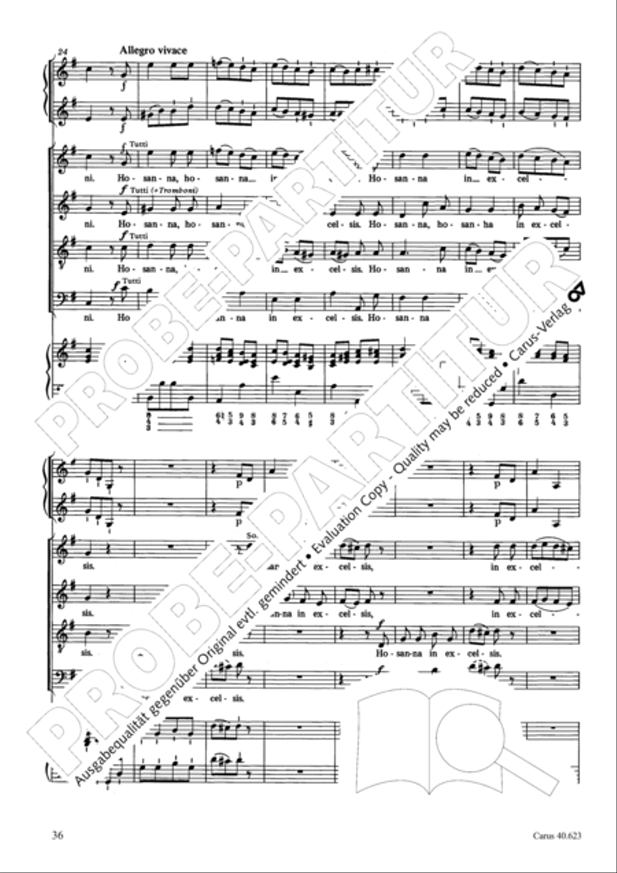 Missa brevis in G major Missa brevis in G major 4-Part scores gallery preview page 37