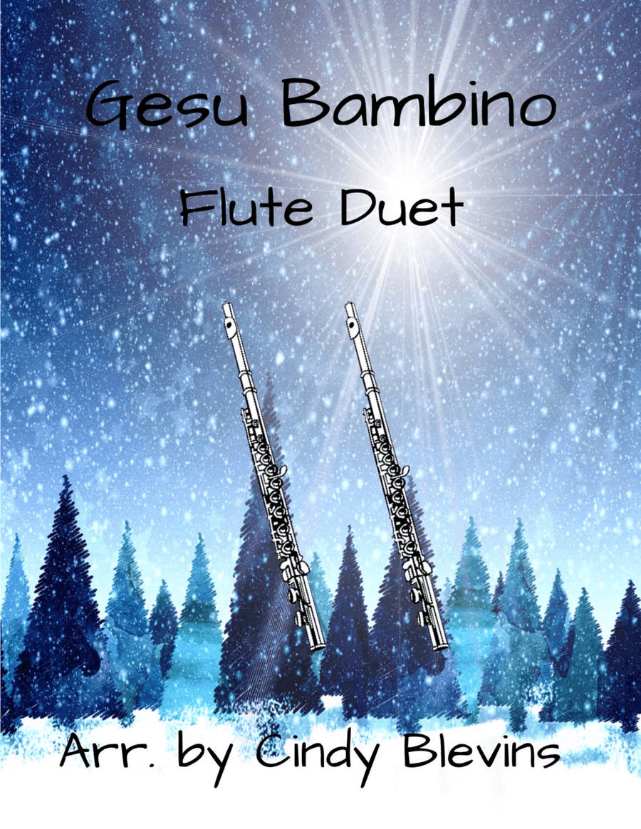 Gesu Bambino, for Flute Duet Flute Duet scores gallery preview page 1