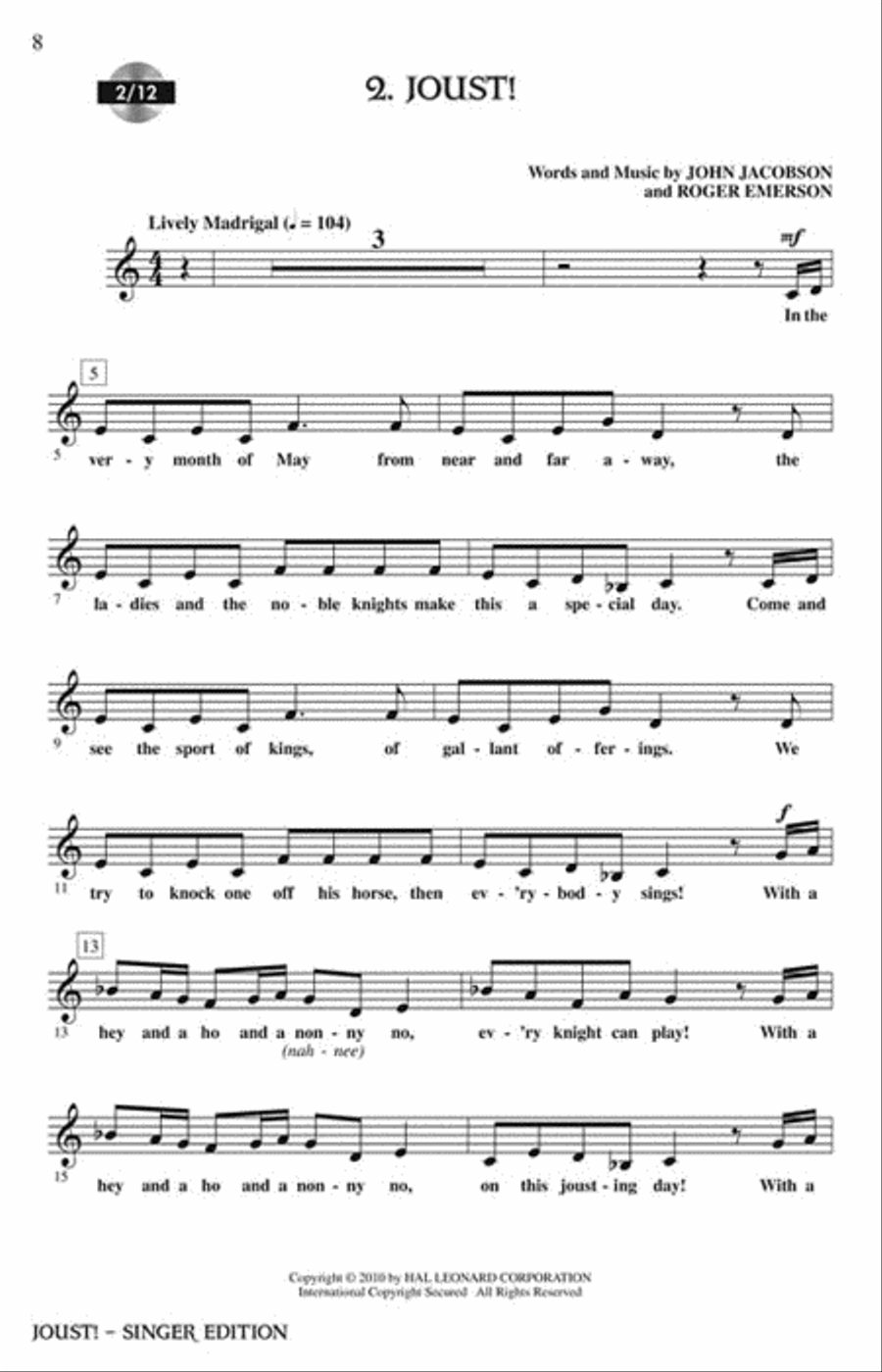 Joust! Joust! Choir scores gallery preview page 3