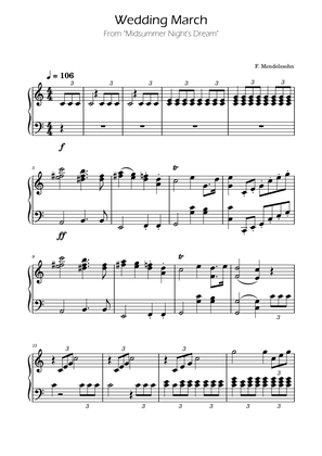 Wedding March -F.Mendelssohn