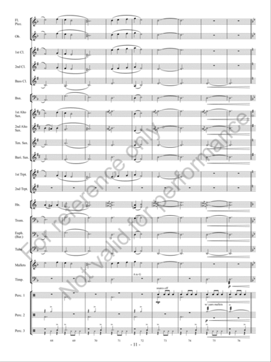 Christmas Long Ago Concert Band scores gallery preview page 12