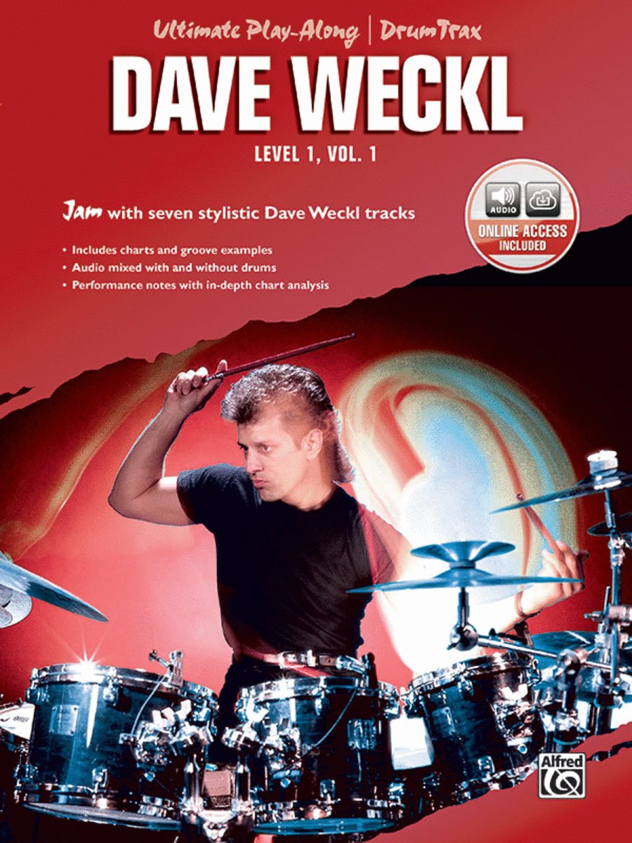 Ultimate Play-Along Drum Trax Dave Weckl, Level 1, Volume 1 by Dave Weckl Percussion - Sheet Music