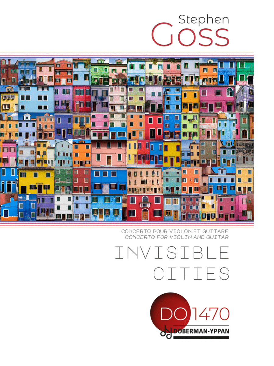 Invisible Cities (Double concerto pour violon et guitare) Violin scores gallery preview page 1