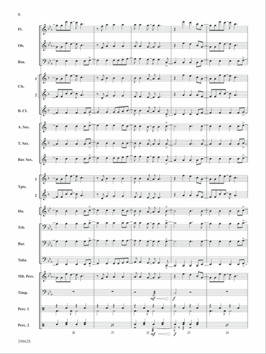 I Kissed a Girl: Score I Kissed a Girl: Score Concert Band scores gallery preview page 6