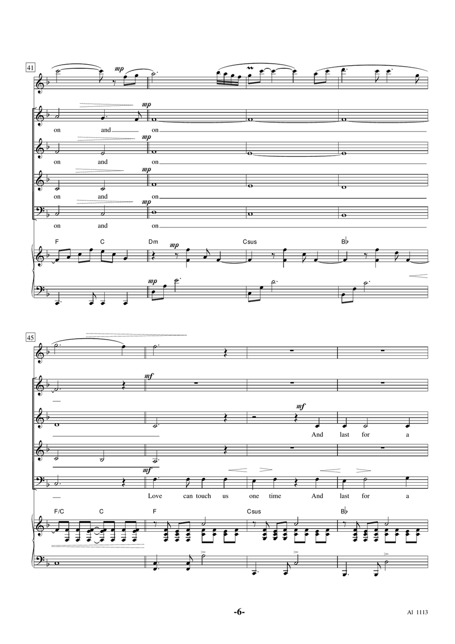 My Heart Will Go On (love Theme From 'titanic') 4-Part scores gallery preview page 6