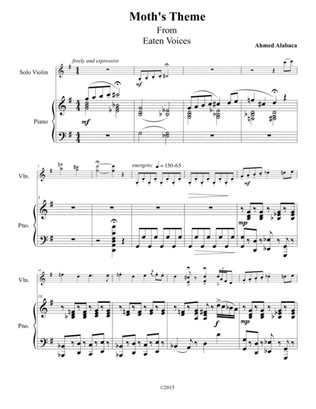 Moth Theme for Solo Violin and Piano