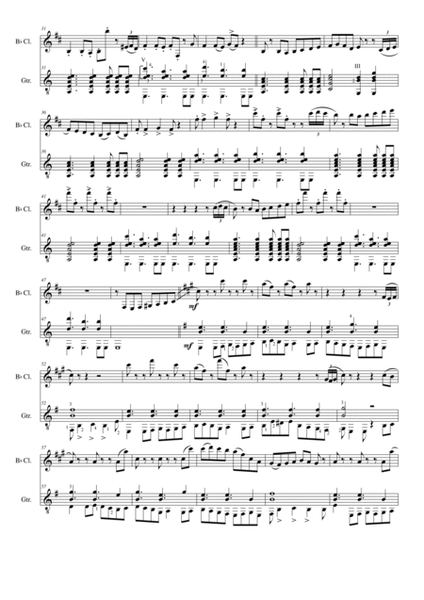 Gilderoy variations for clarinet and guitar image number null