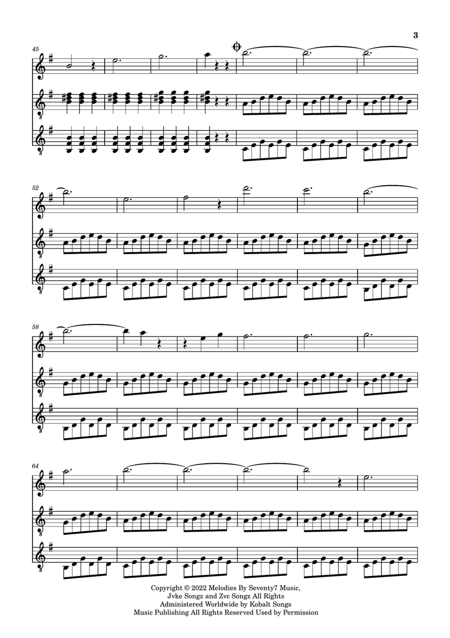 Golden Hour Guitar Ensemble scores gallery preview page 4