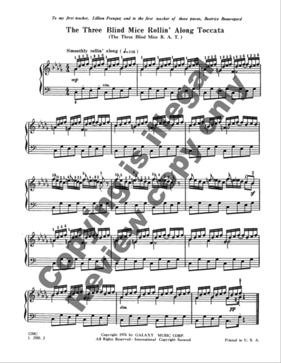 Seven Wild Mushrooms and a Waltz Piano Solo scores gallery preview page 6