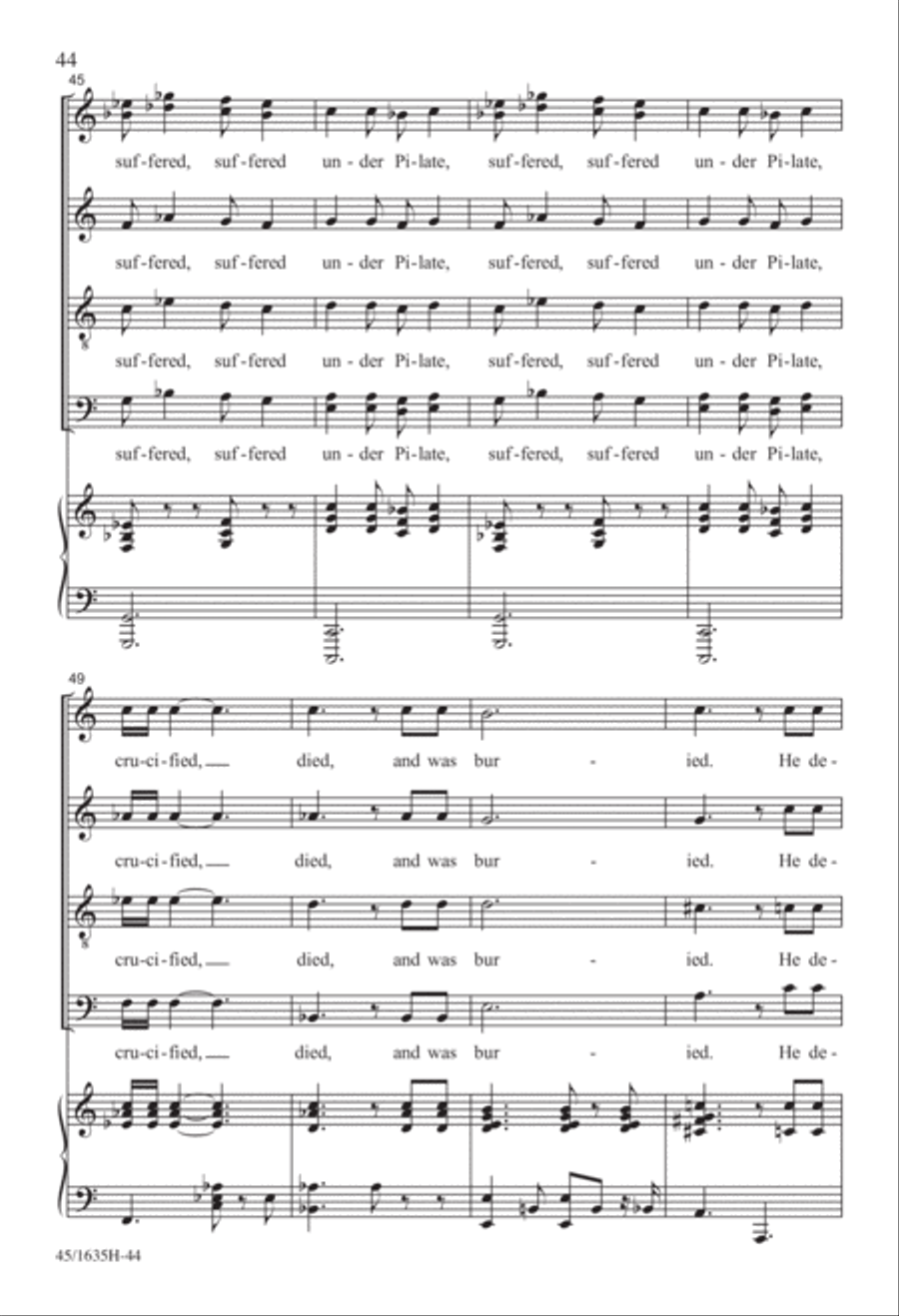 Mass: A Celebration of Love and Joy 4-Part scores gallery preview page 24