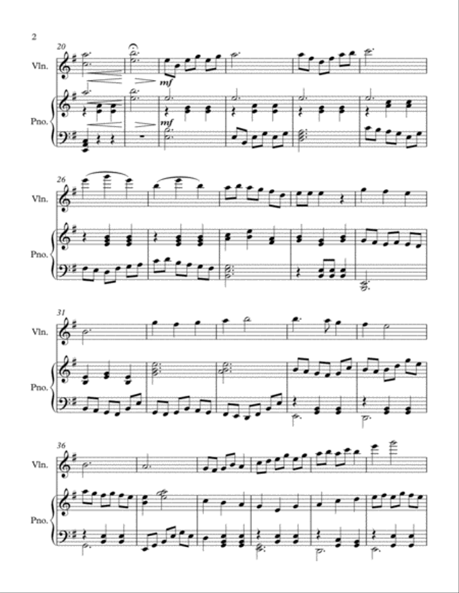 Full Moon Violin Solo scores gallery preview page 2
