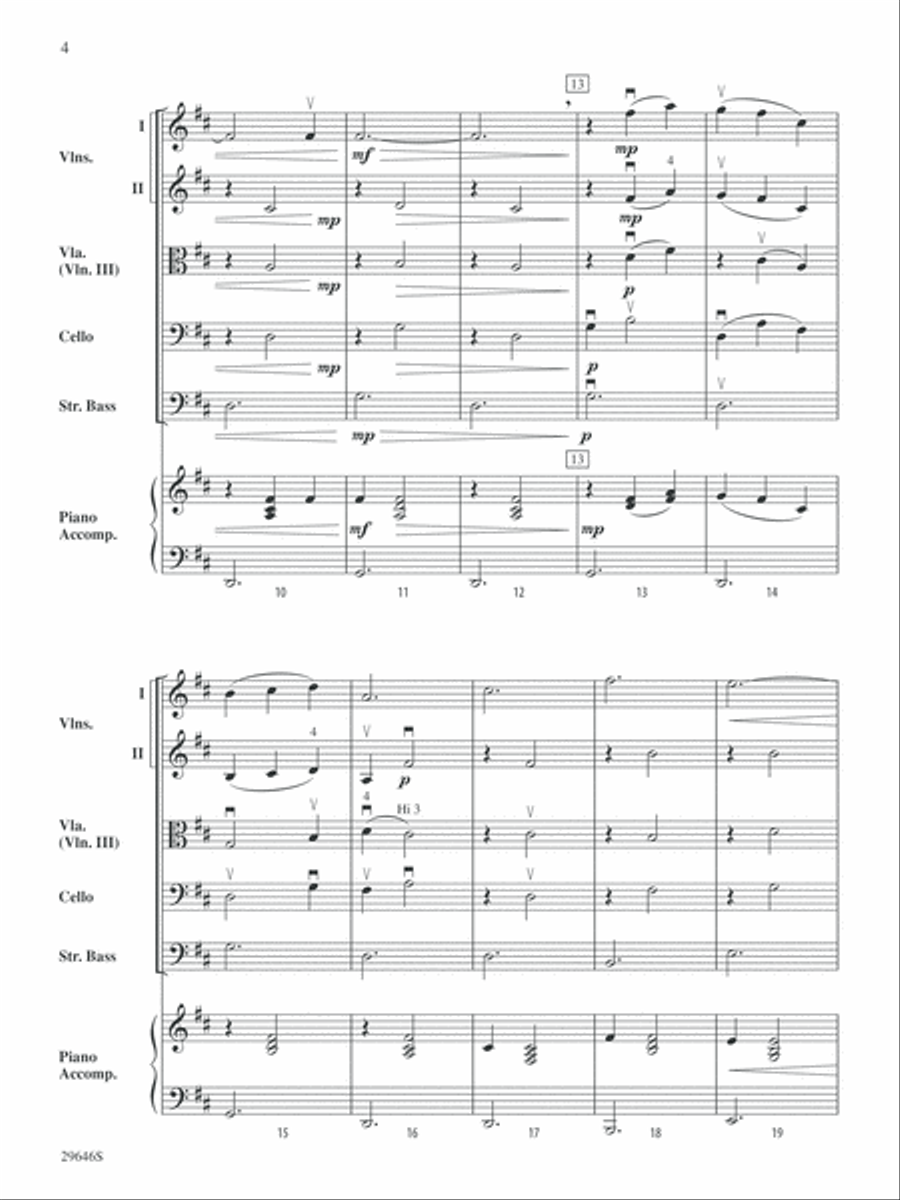 Gymnopedie No. 1: Score String Orchestra scores gallery preview page 4