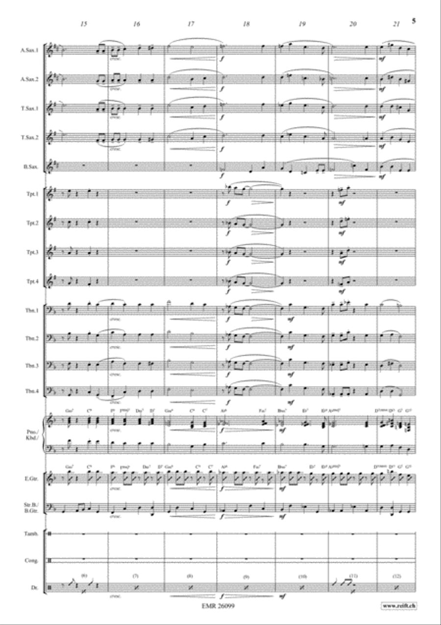 Long Ago And Far Away Big Band scores gallery preview page 5