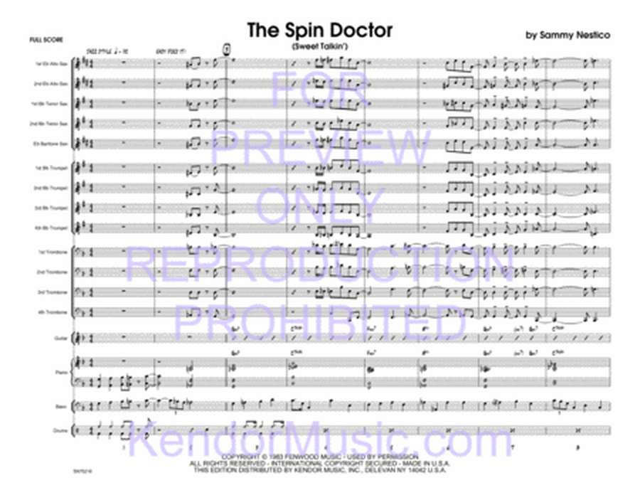 Spin Doctor, The (Sweet Talkin') (Full Score)