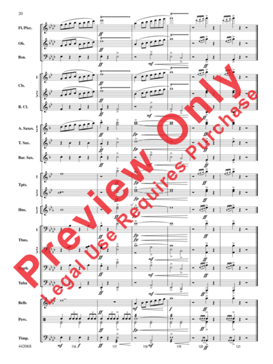 March America Concert Band scores gallery preview page 21