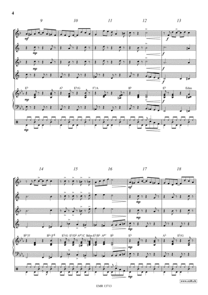 Elite Syncopations by Scott Joplin Saxophone Quartet - Sheet Music
