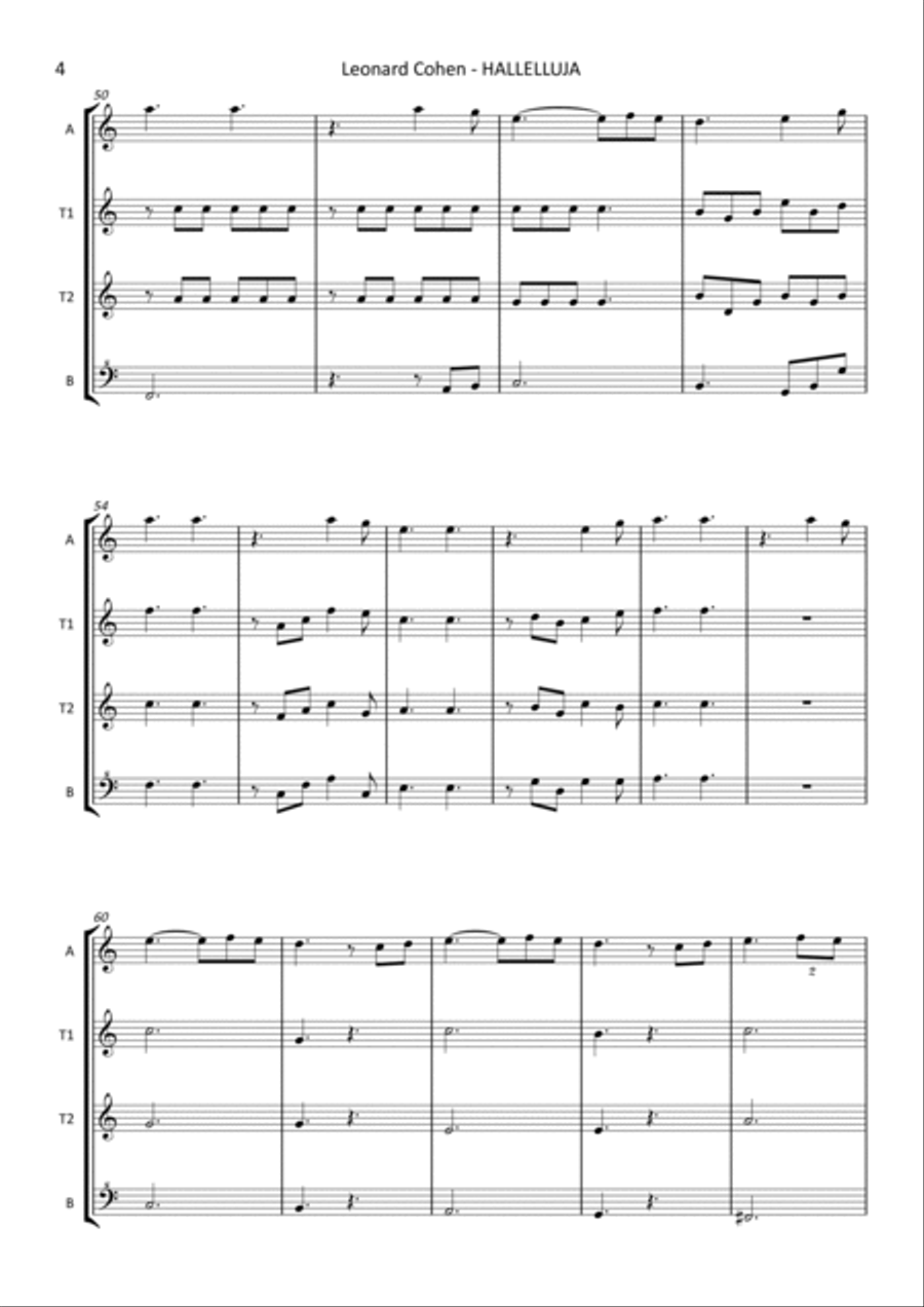 Hallelujah Small Ensemble scores gallery preview page 6
