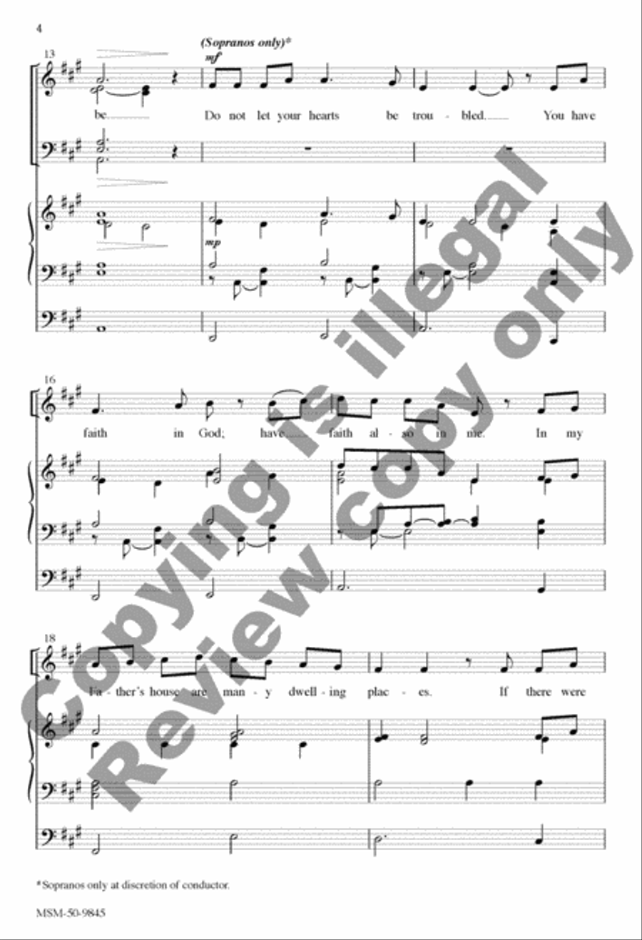 In My Father's House 4-Part scores gallery preview page 13