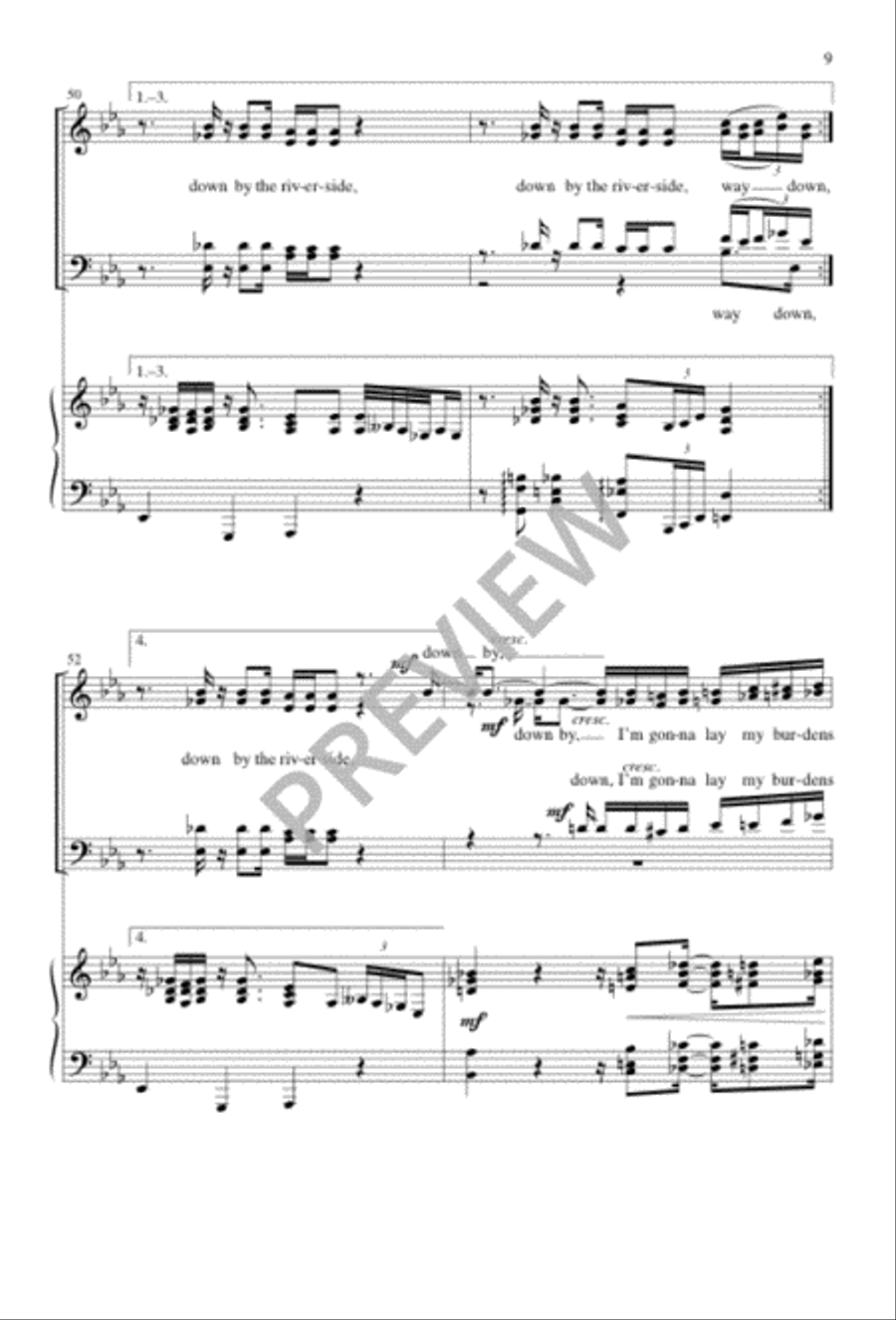 Study War No More 4-Part scores gallery preview page 9
