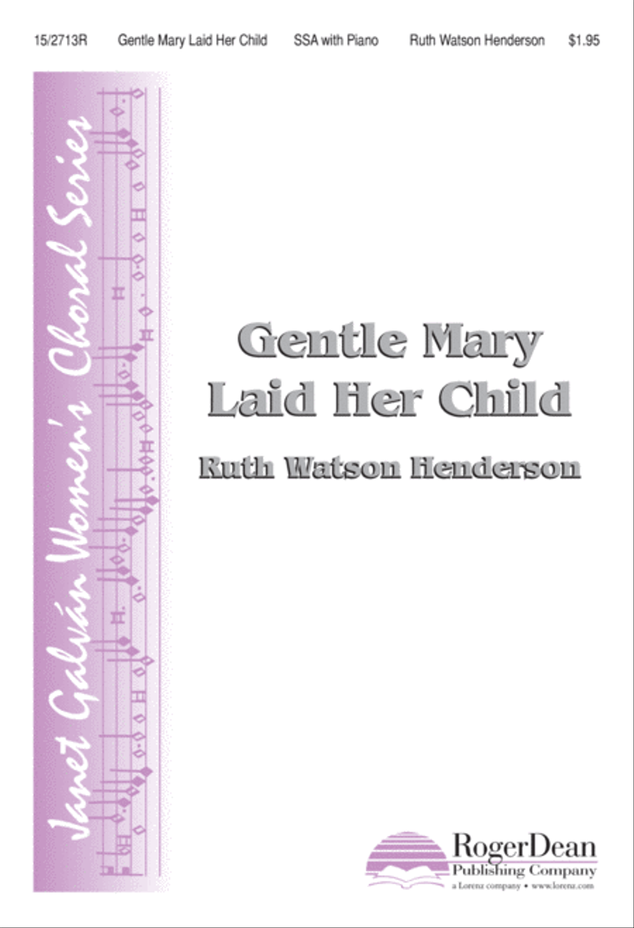 Gentle Mary Laid Her Child SSA scores gallery preview page 1