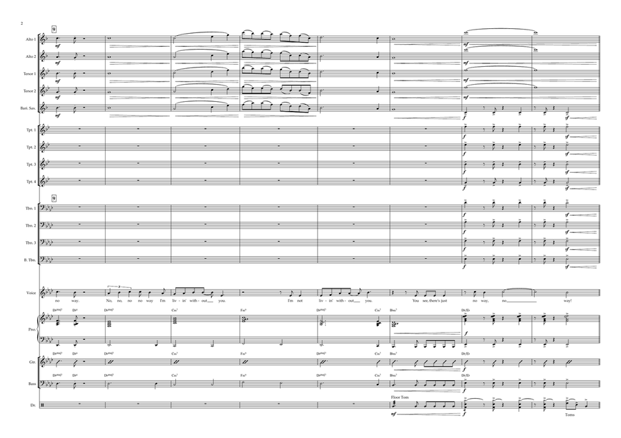 And I Am Telling You I'm Not Going Jazz Ensemble scores gallery preview page 2