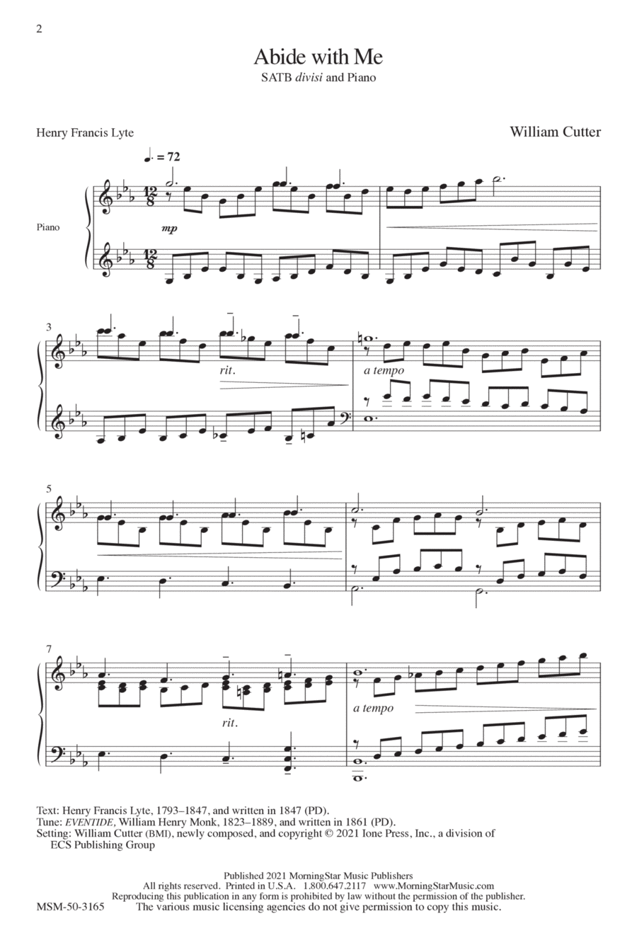 Abide with Me Divisi scores gallery preview page 1