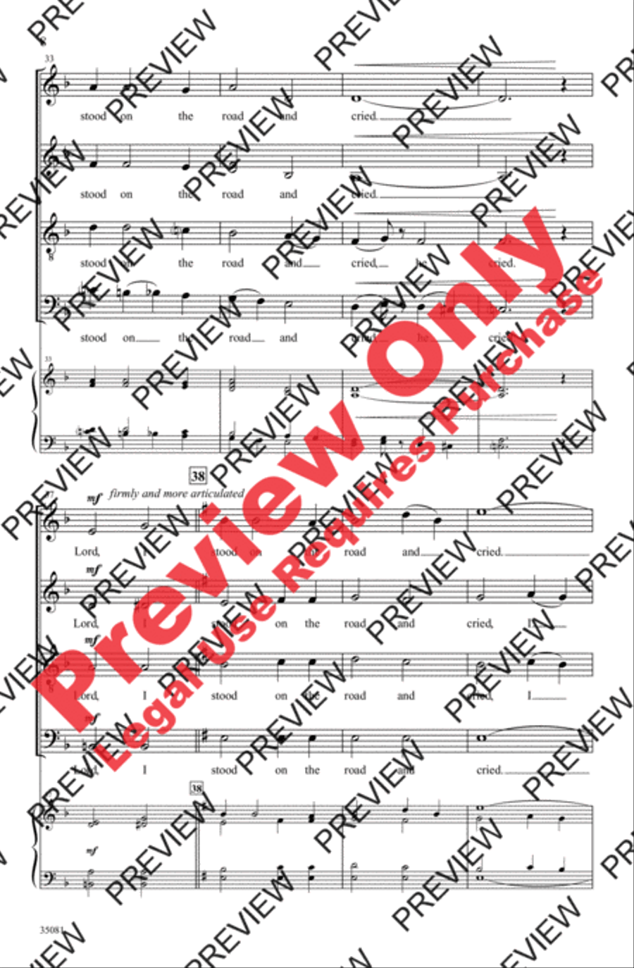Blind Man 4-Part scores gallery preview page 7