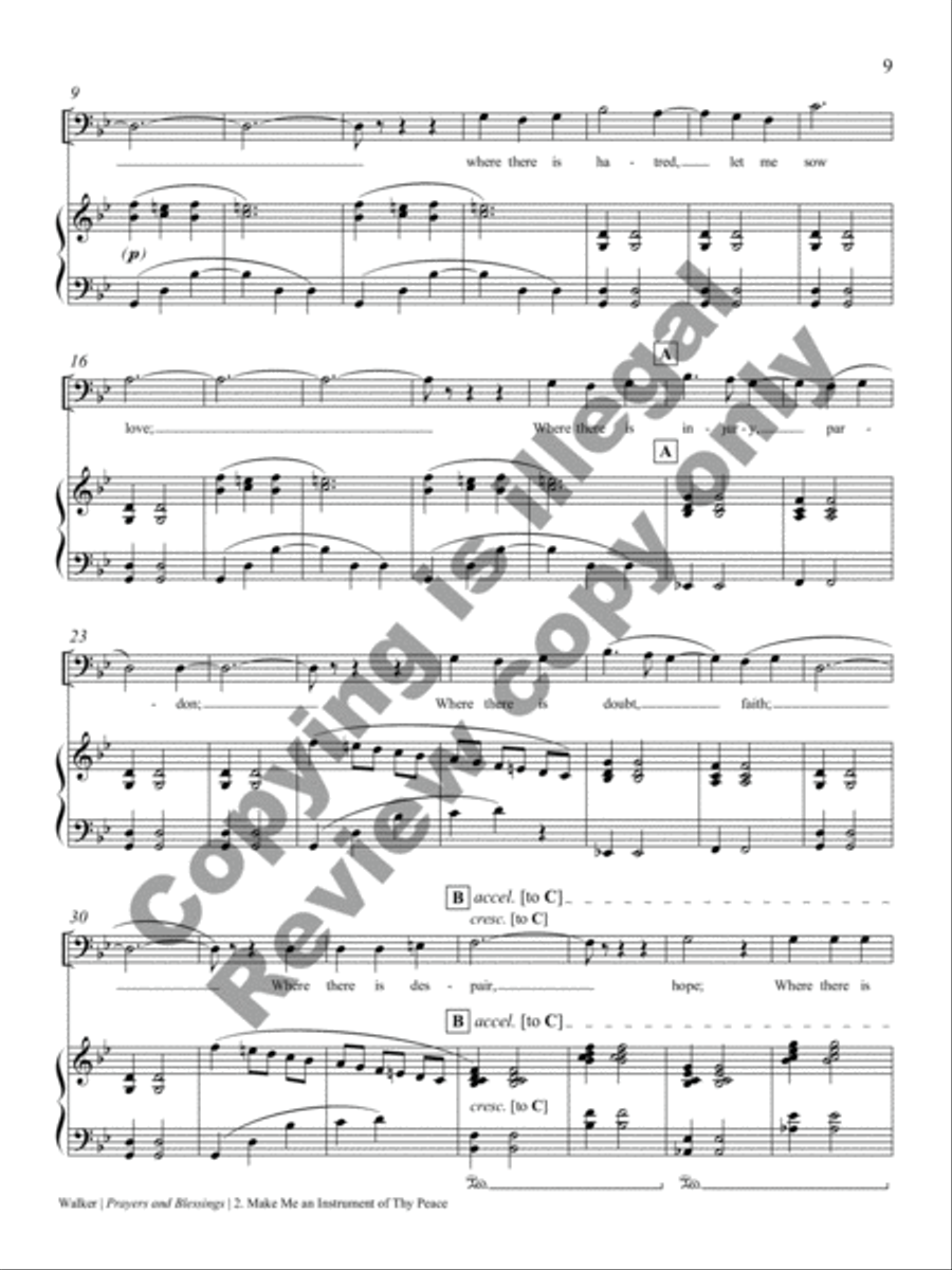 Prayers and Blessings Baritone Voice scores gallery preview page 7