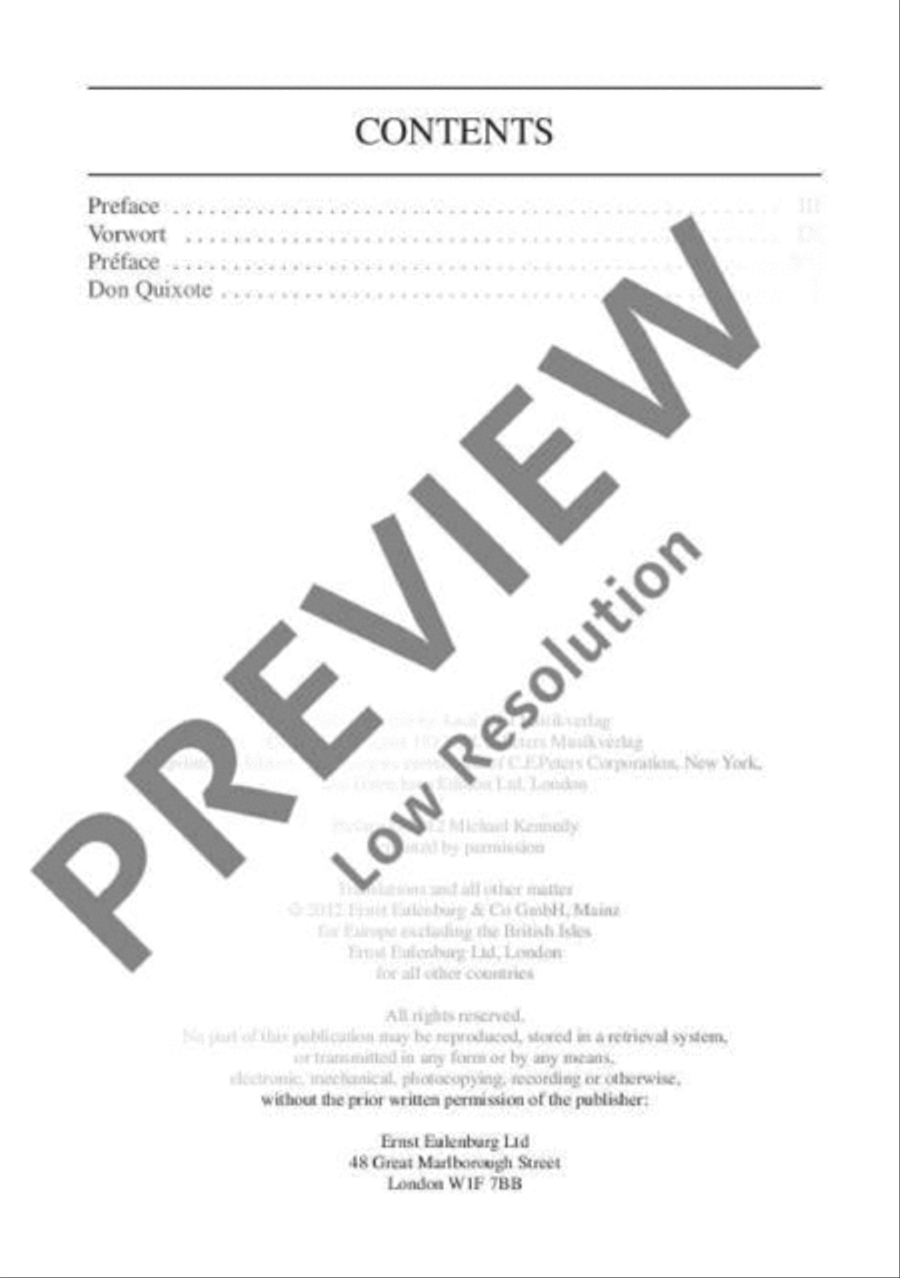 Don Quixote Orchestra scores gallery preview page 3