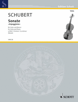 Book cover for Sonate for Arpeggione A Minor