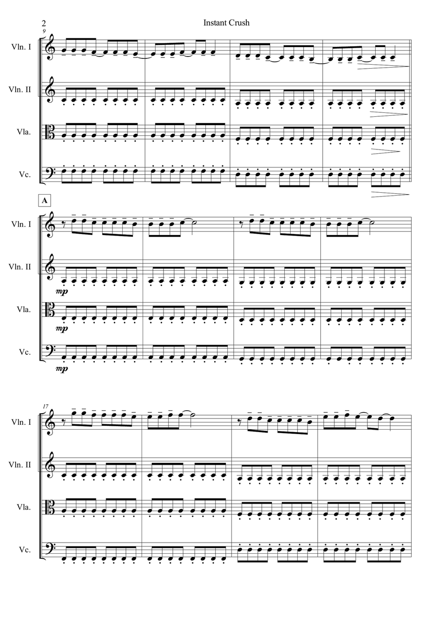 Instant Crush String Quartet scores gallery preview page 2