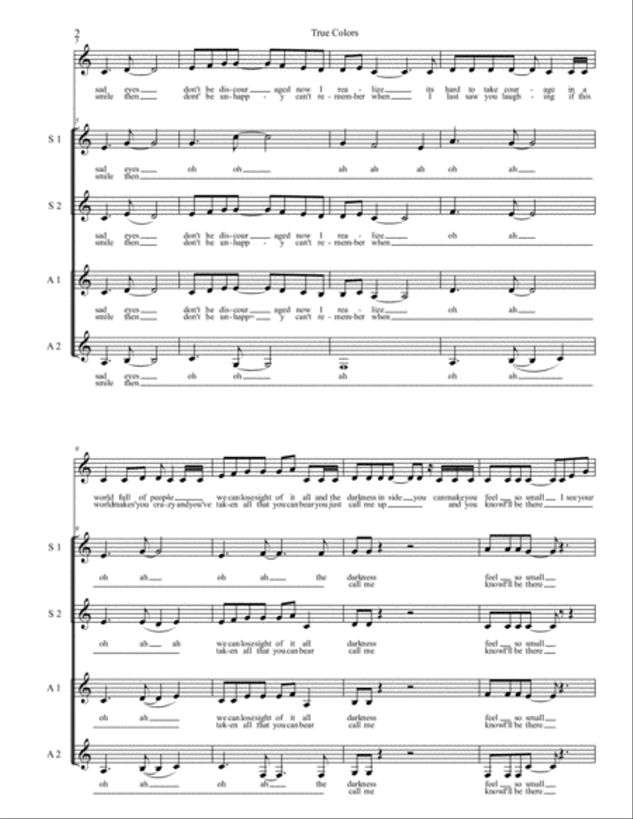True Colors True Colors SSA scores gallery preview page 2