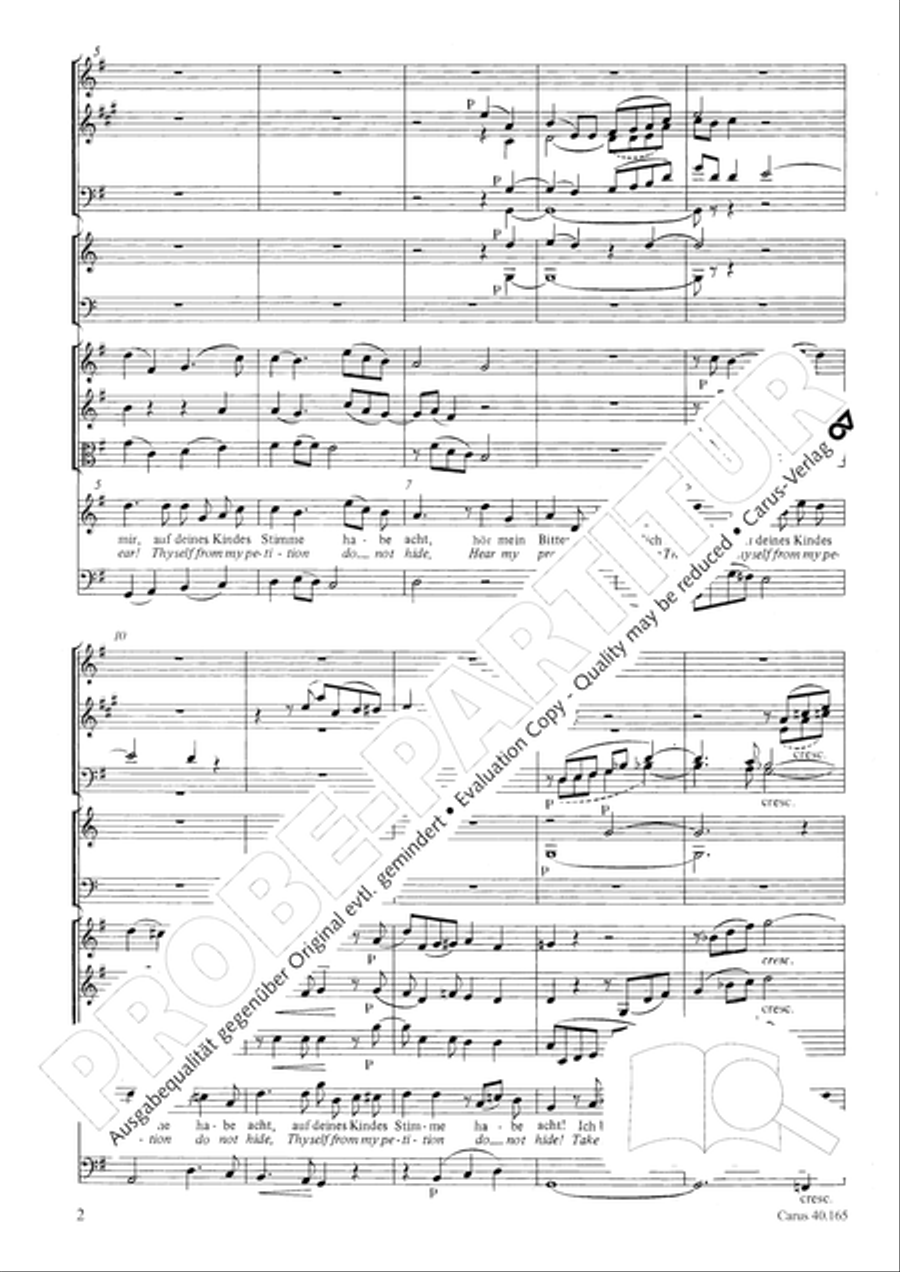 Hor mein Bitten (2 Fassungen) Score scores gallery preview page 13
