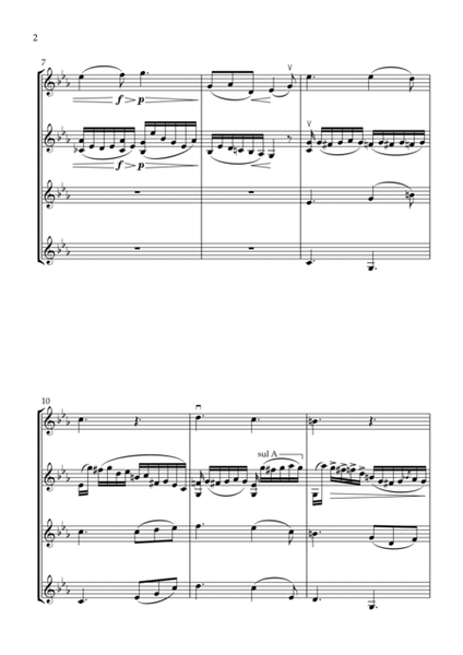 Etude-Caprice No. 2 (From Etudes-Caprices for Violin with a 2nd Violin Op.18) - arr for 4 violins image number null