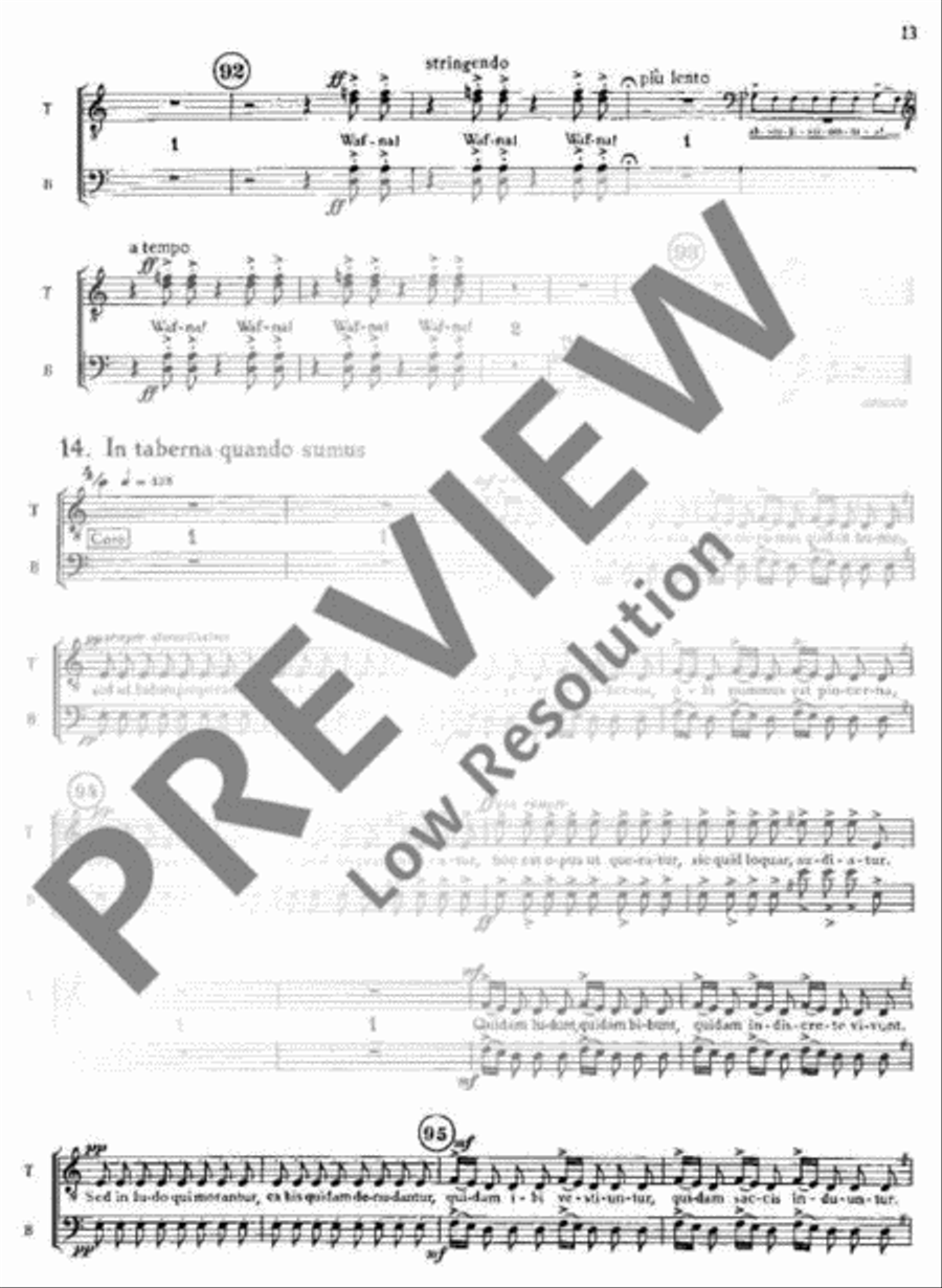 Carmina Burana Part scores gallery preview page 15