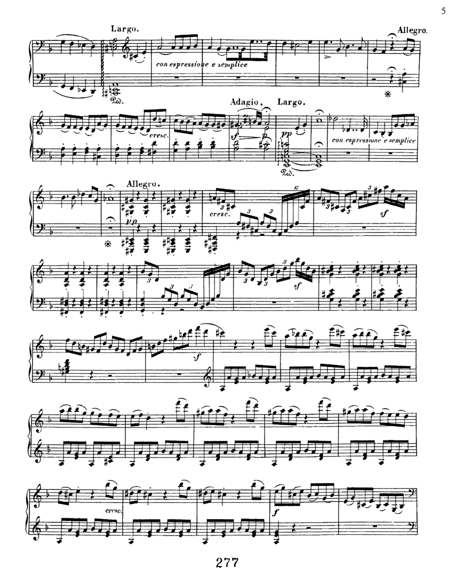 Sonata No. 17 In D Minor (tempest), Op. 31, No. 2 Piano Solo scores gallery preview page 5