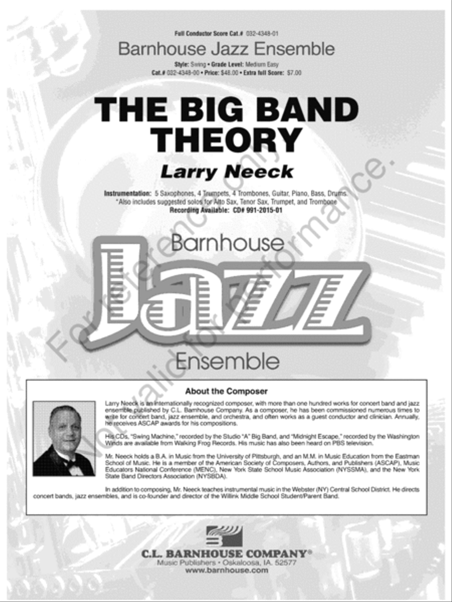 The Big Band Theory Jazz Ensemble scores gallery preview page 2