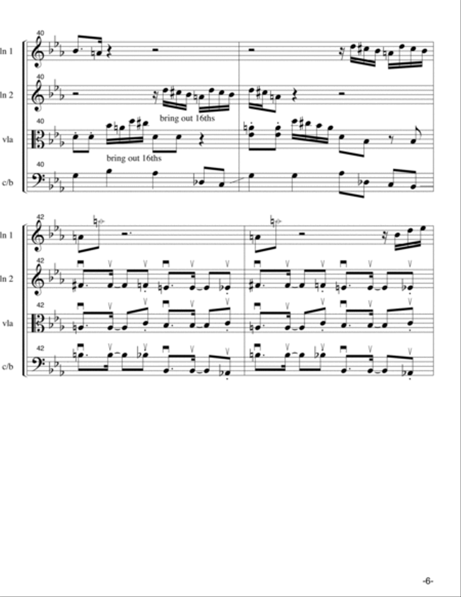 Yet Another Tango String Quartet scores gallery preview page 6