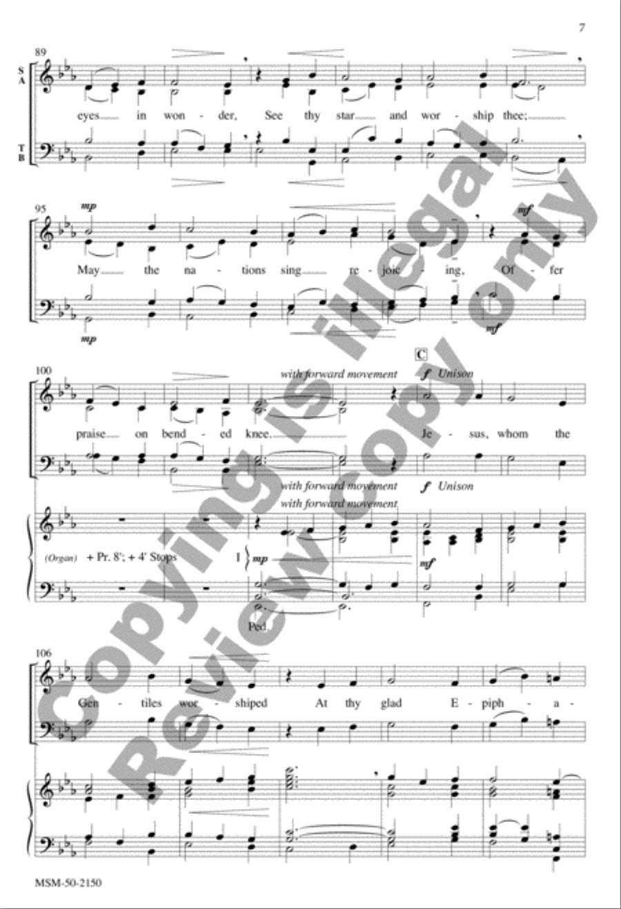 Star Carol (Choral Score) image number null