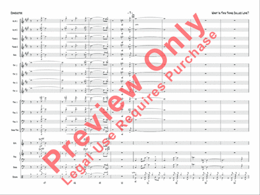 What Is This Thing Called Love? (from Wake Up and Dream) Jazz Ensemble scores gallery preview page 8