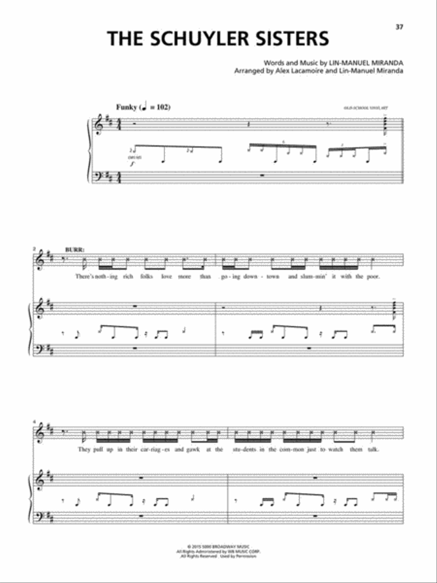 Hamilton Piano, Vocal scores gallery preview page 9
