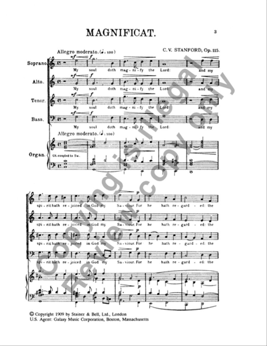 Magnificat & Nunc Dimittis in C 4-Part scores gallery preview page 15