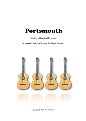Book cover for Portsmouth - Hornpipe for 4 guitars/large ensemble