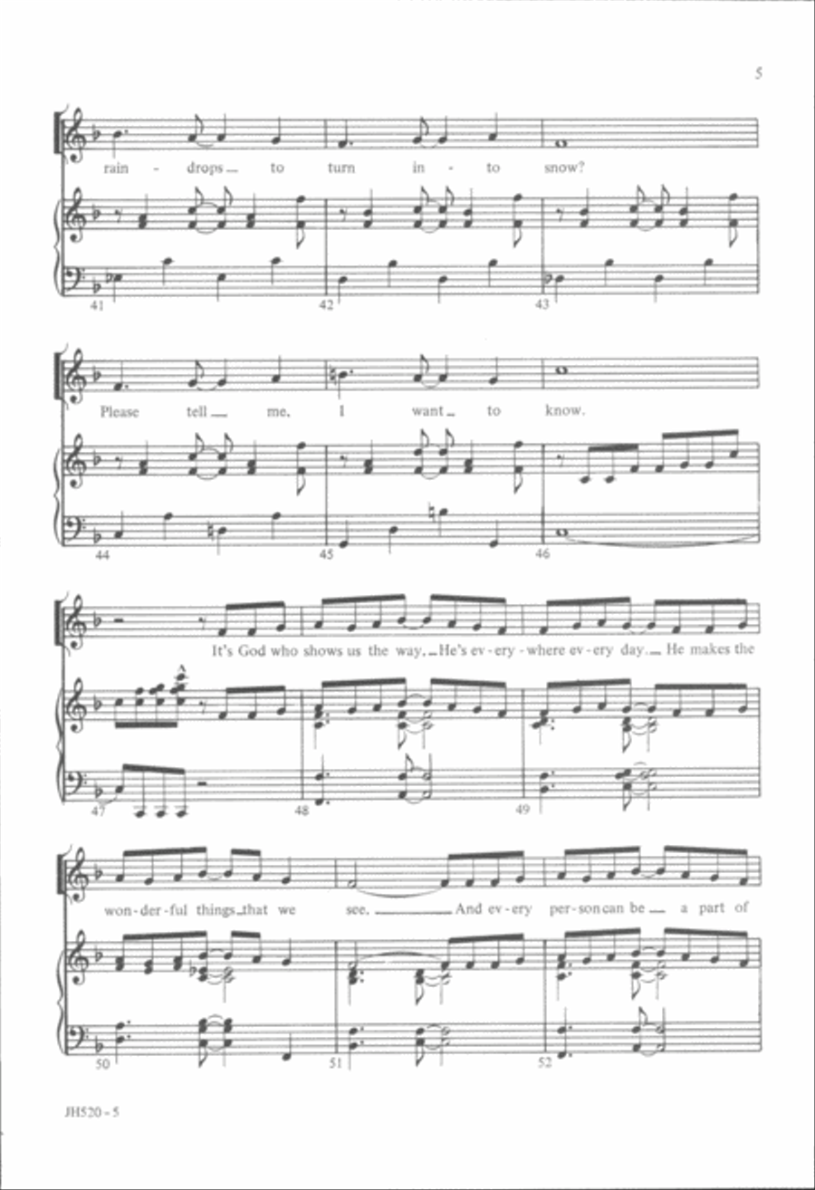 Questions - Nagy Unison Choir scores gallery preview page 5