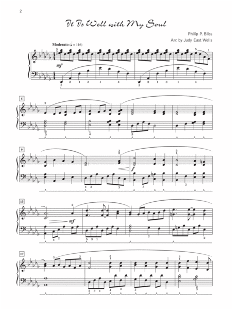 Hymns in Concert Hymns in Concert Piano Solo scores gallery preview page 6