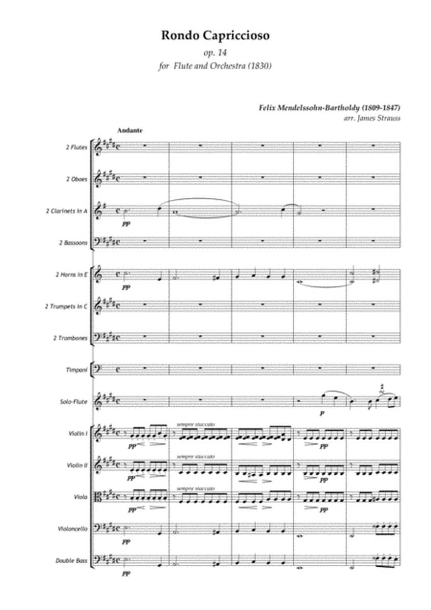 Rondo Capriccioso op.14 for flute and Orchestra