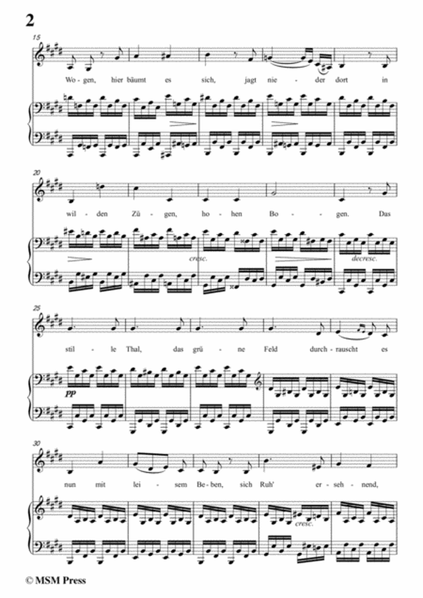 Schubert-Der Strom,in c sharp minor,for Voice&Piano image number null