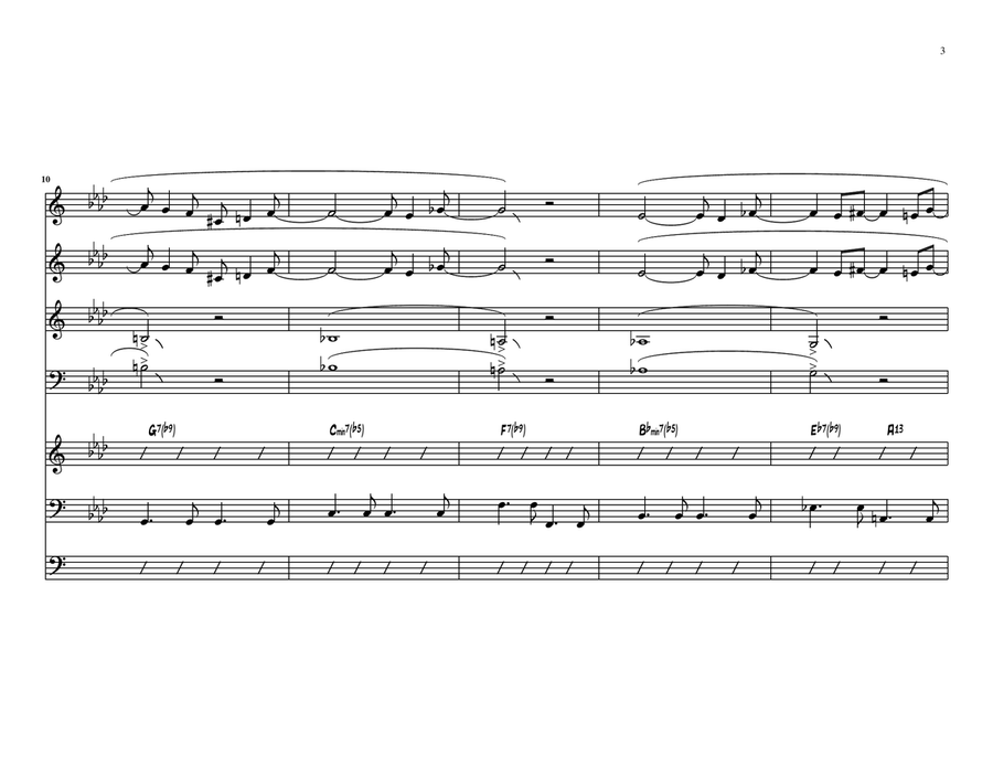 Sally's Tomato Jazz Ensemble scores gallery preview page 6