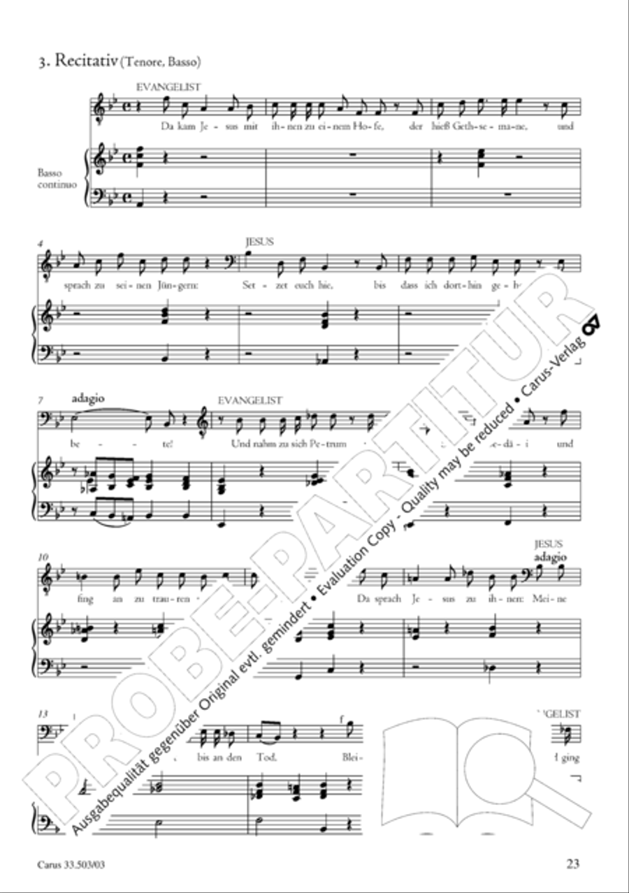 Passion according to St. Matthew (Passions-Musik nach dem Evangelisten Matthaus) SSATB scores gallery preview page 24